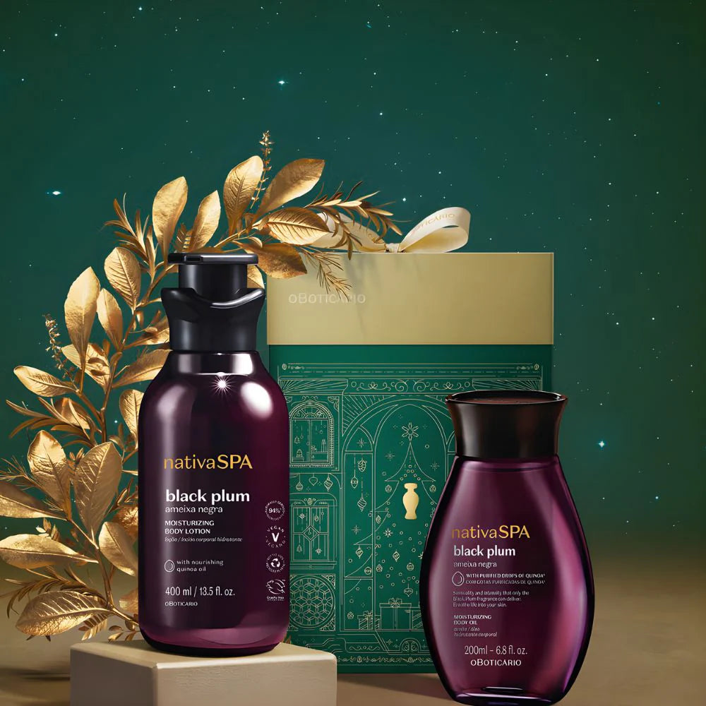Nativa SPA Black Plum Gift Set – Body Lotion & Body Oil