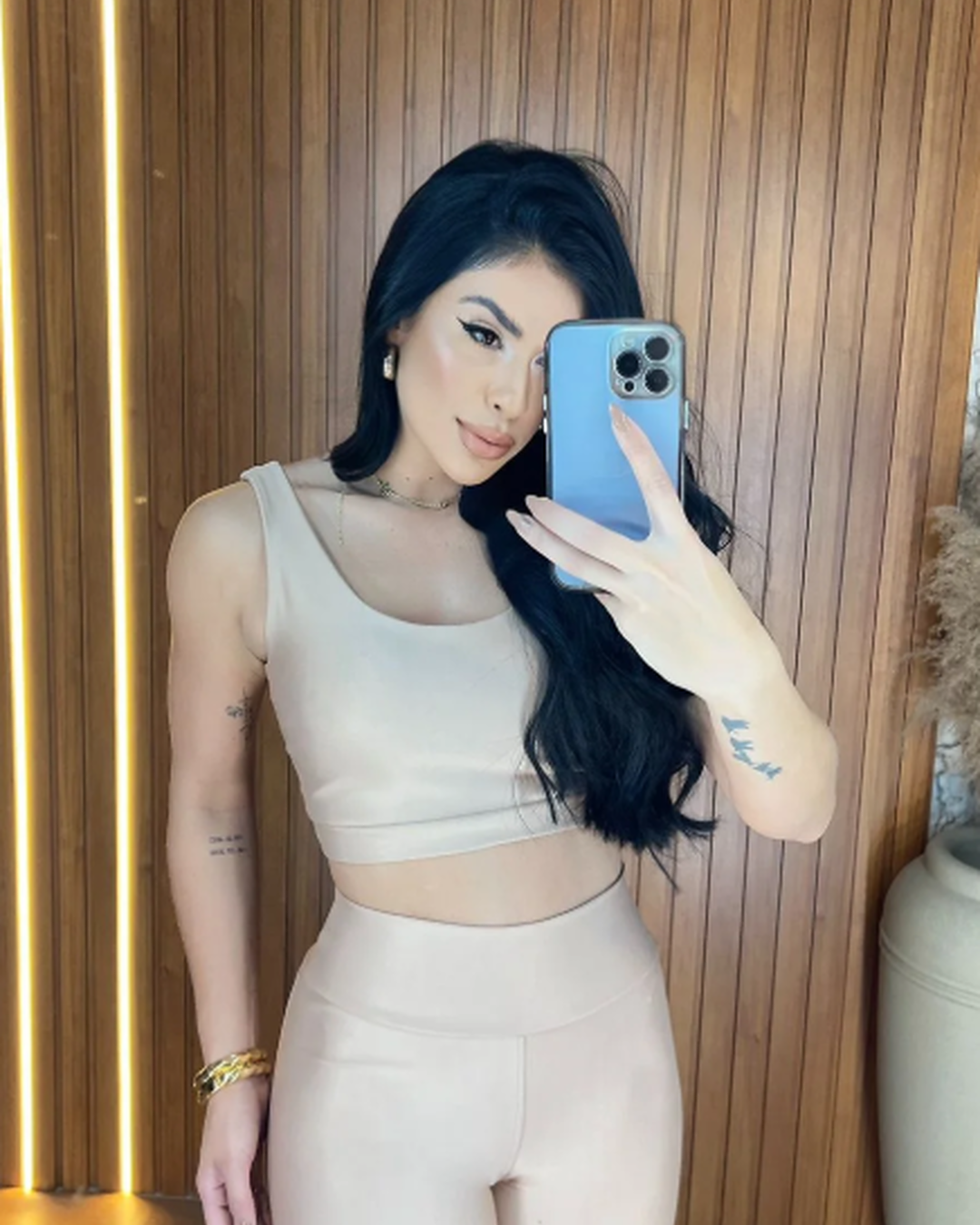 Basic Legging Set + Manu Top in Cinnamon (Nude)